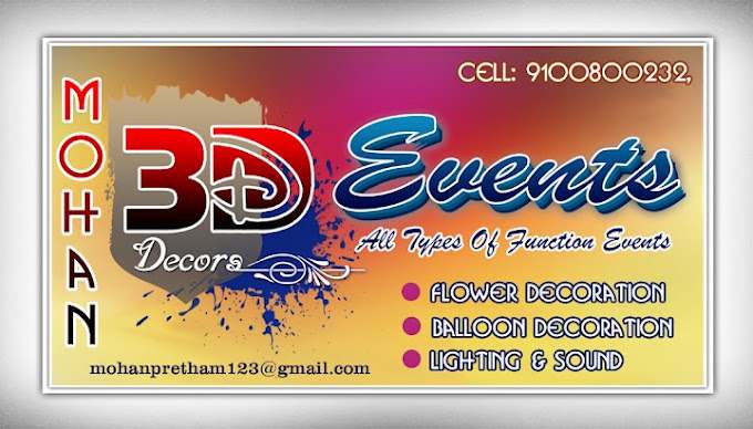 3D Events & Decorations